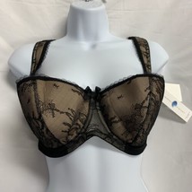 Lavinia Lingerie Bra 40DD Plus Size Sexy Lace Overlay Underwire Cups New LL0218 - £11.59 GBP