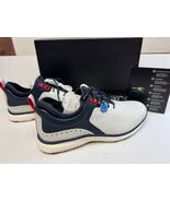 Johnston &amp; Murphy XC4 H1-Luxe Hybrid Golf Shoes, White/Navy Full Grain, ... - $183.52 CAD