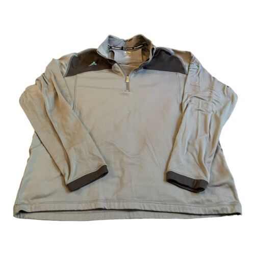 Adidas Golf Climawarm Black & Gray 1/4 Zip M Ocala National Pullover Sweatshirt - £44.67 GBP