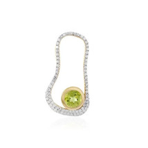 Jewelry of Venus fire  Pendant of Goddess Artemis Arizona Peridot silver pendant - £547.30 GBP