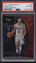 PSA 10 2017-18 Select Lonzo Ball Maroon Prizm Rookie Card RC /199 GEM MINT #28 - £224.58 GBP