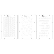 Sizzix Clear Stamp Set 13/Pkg W/Stencils 3/Pkg By Cat Kerr-Possibilitari... - $1,014.99 MXN