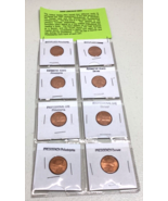 2009 P &amp; D Complete 8 Coin Lincoln Penny Set Brilliant Unciculated - £7.72 GBP