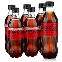 Coke Zero Sugar Diet Soda Soft Drink, 16.9 fl oz, 6 Pack; New Fast Free ... - £6.07 GBP