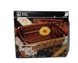 Vtg Anchor Hocking Basket Buffet, 1.5 QT 8&quot; Square Casserole Cake Dish  - $13.58