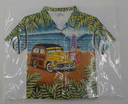 Island Heritage Large Blank Greeting Card Surf &amp; Sand Aloha Shirt With Envelope - $7.99