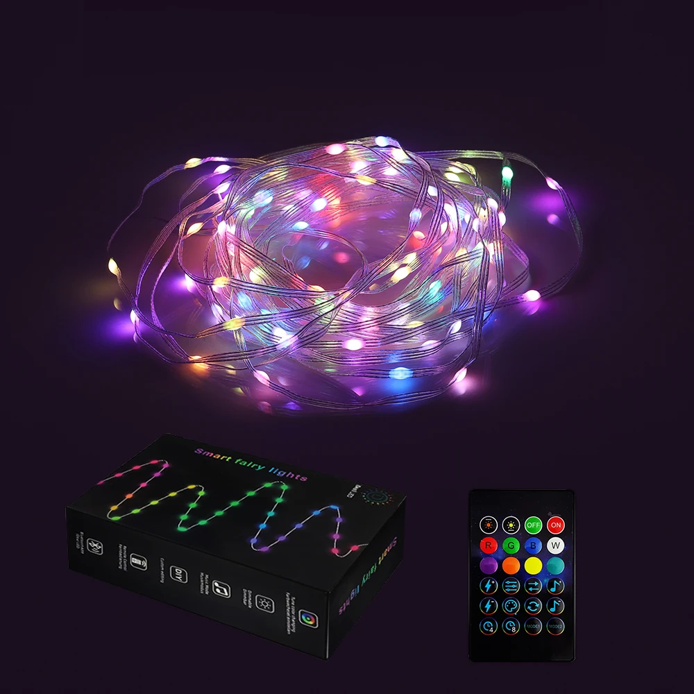 Smart BLE LED Christmas Tree Light Strip RGB Dreamcolor Home Party Decor... - £133.36 GBP