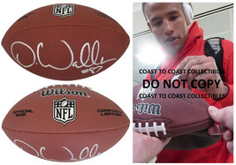 Darren Waller New York Giants Raiders signed NFL football proof COA autographed - £139.39 GBP