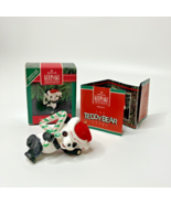 Hallmark Keepsake Ornament dated 1992 Child&#39;s Fourth Christmas Panda Ted... - £5.57 GBP
