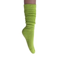 AWS/American Made Cotton Slouch Boot Socks Shoe Size 5 to 10 (Almond Green 1 Pai - £6.89 GBP
