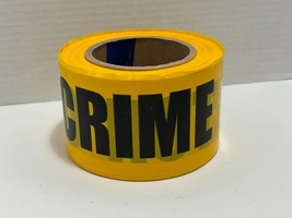 Crime Scene Tape Do Not Cross Movie Prop Tape 100 Feet Long Bright Yellow - $6.44