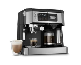 De&#39;Longhi Coffee Maker Espresso Machine Frother Cappuccino Latte Black COM532M - £224.79 GBP