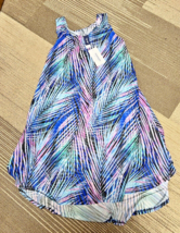 Nwt Swimsuits For All Quincy Mesh High Low Cover Up Tunic Size 18/20 Colorful - £11.87 GBP