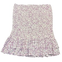 NEW Lost + Wander Skirt Medium Lavender White Mini Abstract Floral Bodyc... - $17.09