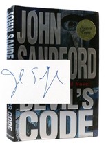 John Sandford THE DEVIL&#39;S CODE Signed  1st Edition 1st Printing - £65.14 GBP