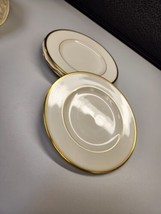 Set of 4 Lenox Mansfield 6 3/8&quot; Bread and Butter Plate(s) ivory and gold... - $19.00