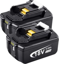 2 Packs Bl1860 6000Mah 18V Tool Battery Packs Replacement For 18V, 18V 6Ah - £49.30 GBP