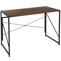 Computer Desk Writing Modern Simple Study Industrial Style Folding Legs In Study - £60.89 GBP