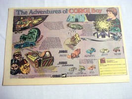 1972 Corgi Color Ad The Adventures of Corgi Boy 7 Die-cast Cars Featured - £6.38 GBP