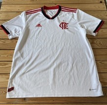 Adidas Men’s V Neck  Futbol Soccer Jersey Size XL White Ck - £15.56 GBP