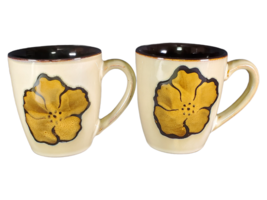 Pfaltzgraff Painted Poppies Coffee Mugs - Set of 2 Mugs - $15.22