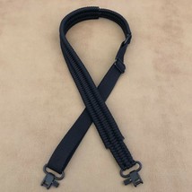 Black Handmade Adjustable Paracord Gun Sling Rifle Shotgun USA  - £26.13 GBP