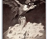 North Pole Comic Eagle Arrived At Last USA Hat 1911 DB Postcard P21 - $18.76