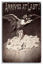 North Pole Comic Eagle Arrived At Last USA Hat 1911 DB Postcard P21 - £13.45 GBP