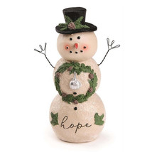 Hope Snowman With Christmas Wreath - £10.23 GBP
