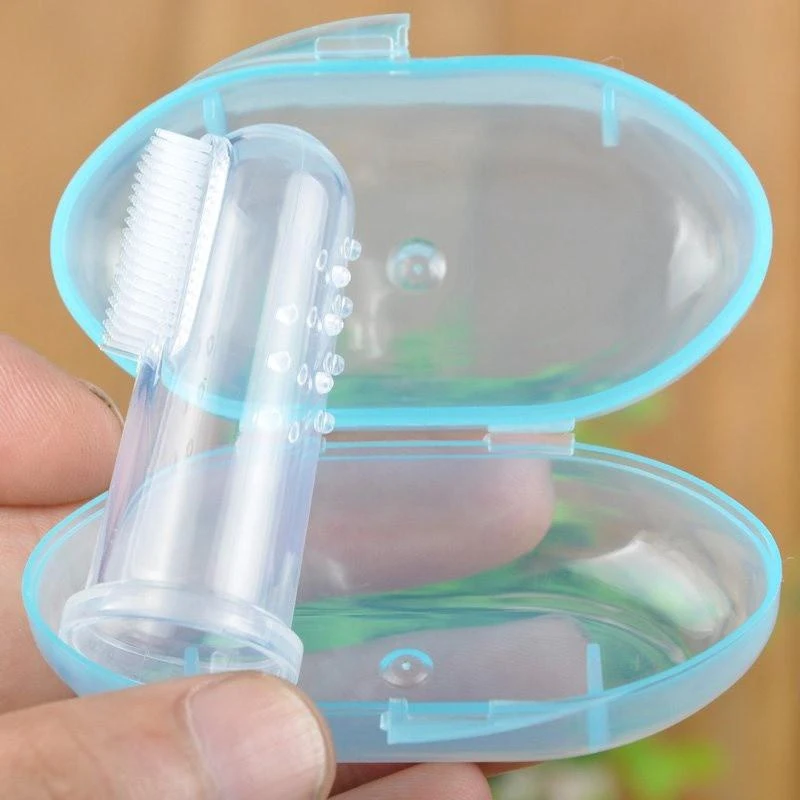 Mom Baby Finger Toothbrush Children Teeth Care Tool Soft Silicone Infant... - $13.02