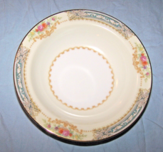 Noritake &quot;Chevonia&quot; Small Fruit Bowl- Occupied Japan-blue, gold floral d... - $271.44 MXN