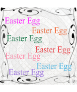 Easter Egg 1a-Digital ClipArt-Font-PNG-Gift Tag-T shirt-Holiday-Scrapboo... - $37.30 MXN