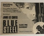 Blue Steel Vintage Tv Print Ad Jamie Lee Curtis TV1 - £4.66 GBP