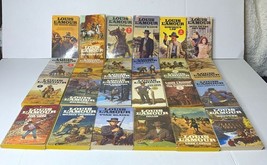 Lot of 24 Louis L&#39;Amour Paperback Books, The Shadow Riders, The Burning Hills... - $45.95