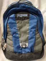 Jansport Bookbag, Backpack TB5O0909 2 Pocket Blue/Gray/Black - £14.34 GBP