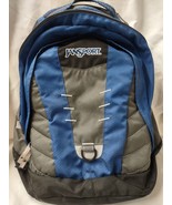 Jansport Bookbag, Backpack TB5O0909 2 Pocket Blue/Gray/Black - £14.18 GBP
