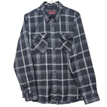 Dixxon Flannel Co The Paulson Navy Blue Plaid D-Tech Shirt Men Medium Fi... - $47.99