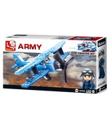 Sluban Kids Army Aircraft Fighter Jet Building Blocks 120 Pcs set Buildi... - $246.21 MXN