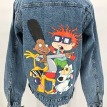 NWT Nickelodeon x Members Only Rugrats Denim Jacket Sz Large Chuckie Tommy - £77.52 GBP