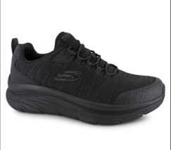 Skechers D Lux Walker SR-Luxir Wide Black Slip Resistant Men Casual 200106W-BLK - £87.88 GBP