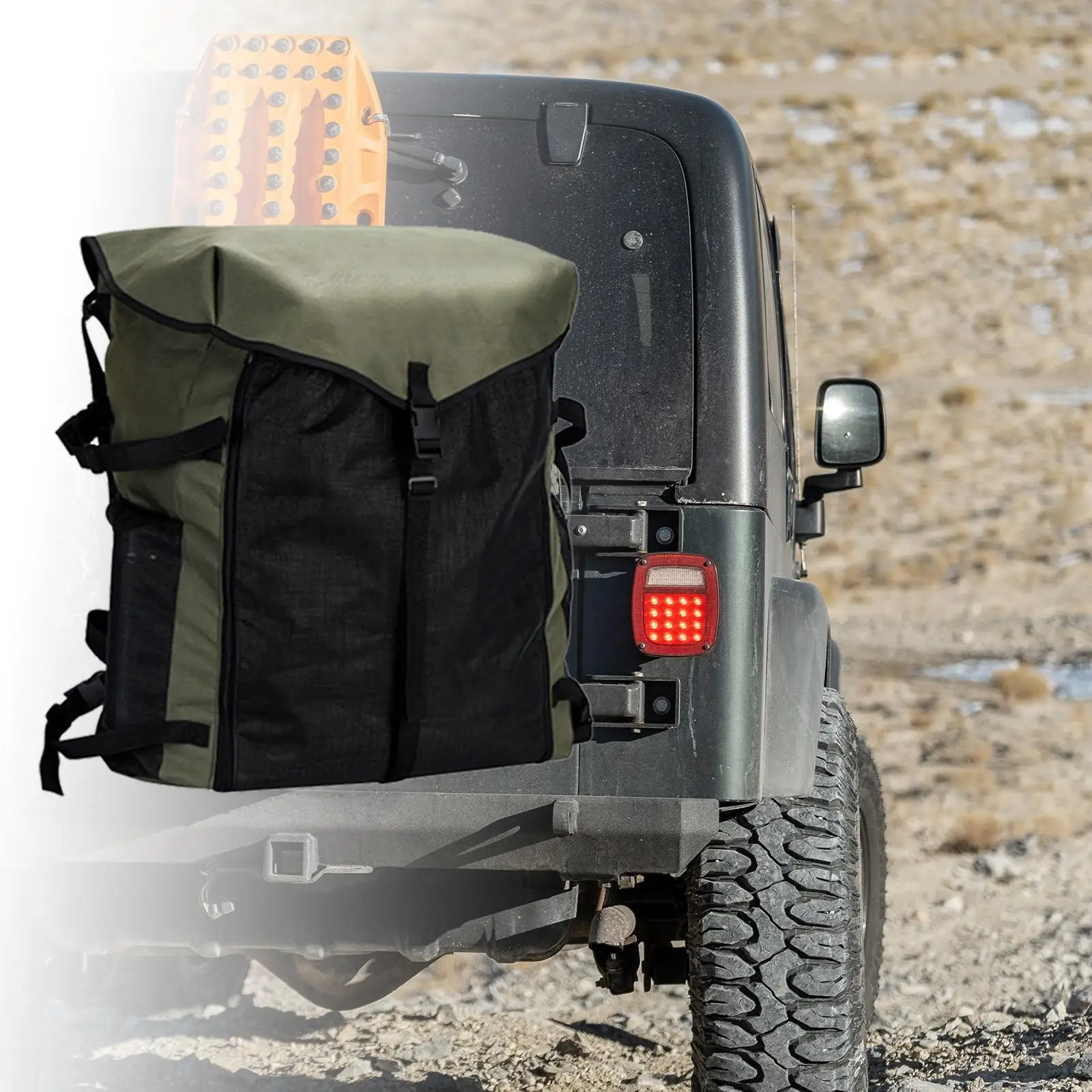 SUV Trunk Organizer Spare Tire Trash Bags - Durable Cargo Storage Bag for Fire - £49.31 GBP