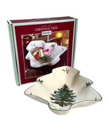 Spode Christmas Tree Dish 8&quot; Candy Nut Dish NEW Holiday Decor With Gift Box - £18.65 GBP