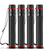 4 Pcs Large Extendable Poster Tubes from 30&#39;&#39; to 49&#39; with Strap Poster C... - $83.99