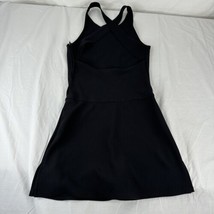 Vtg y2k Mini Skort Dress Sz Medium Black Cross Back BYER TOO Sport USA Made Cute - £38.72 GBP