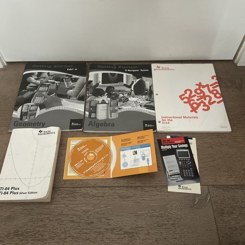 Texas Instruments TI-84 TI-34 Calculator- Manual /Instructions Book/CD - $10.00