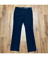 Ann Taylor Womens Black Chino Tapered Dress Pants Slacks Size 2 Stretch ... - $23.76