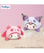Japan Melody &amp; Kuromi Mokomoko Panda BIG Plush (2pc set) - 35cm Valentin... - €75,71 EUR