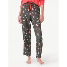 Joyspun Women&#39;s Print Flannel Sleep Pants, Multicolor Size S  (4-6) - £14.09 GBP