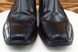 Calvin Klein Shoes Sz 9.5 M Black Loafer Leather Men Garrett - $39.59