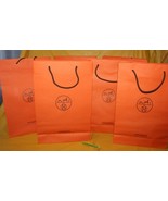6 Piece Classic Orange Hermes Luxury Empty Gift Shopping Bags 16.75 x 11 - £38.91 GBP